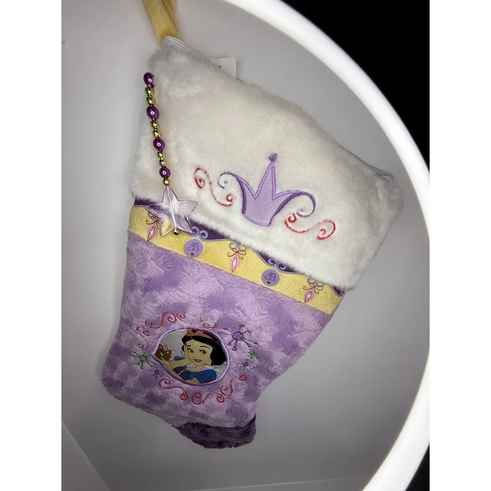 Disney Snow White Christmas Stocking Purple Faux Fur‎ 17